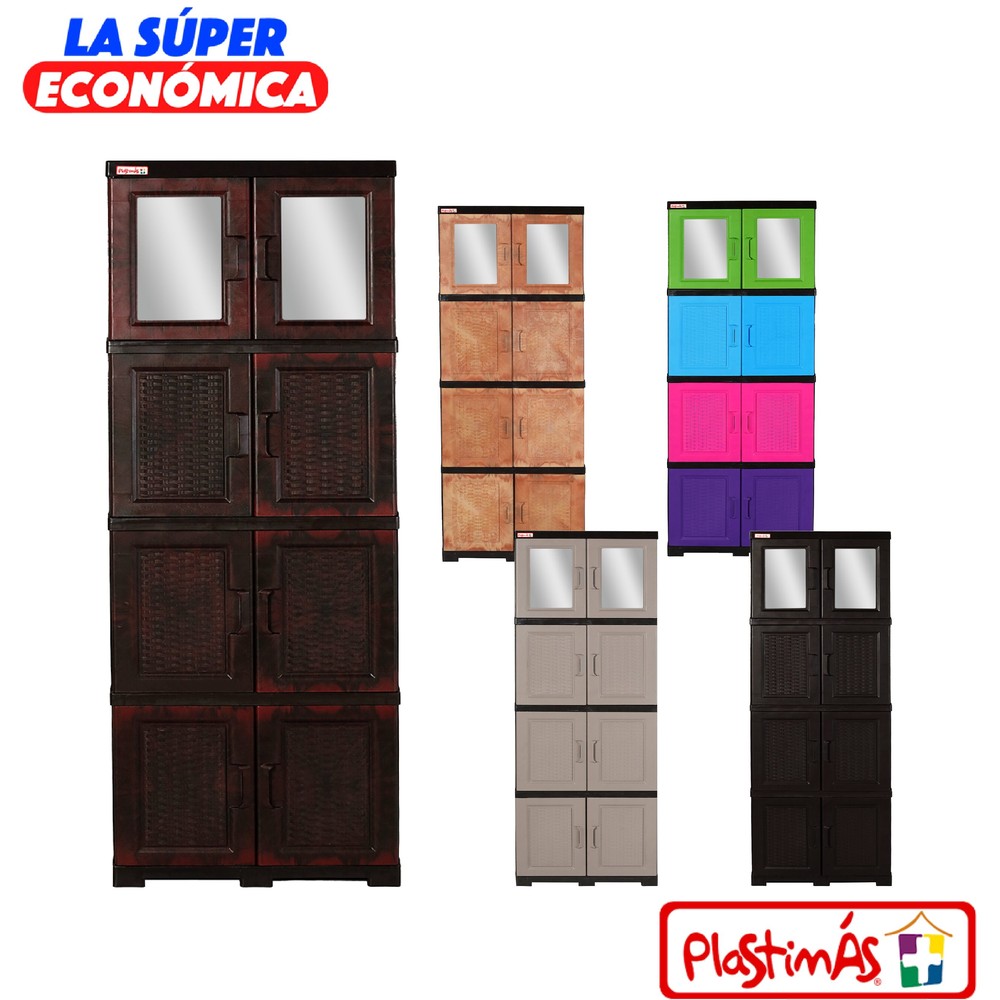 Armario Forte Plastimas 4N Rattan C/Llavin Combinado Niño - Imagen 6