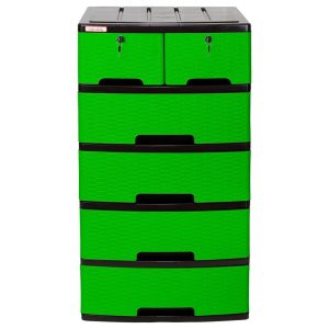 Armario Forte Plastimas 4N Rattan C/Llavin Verde Electrico