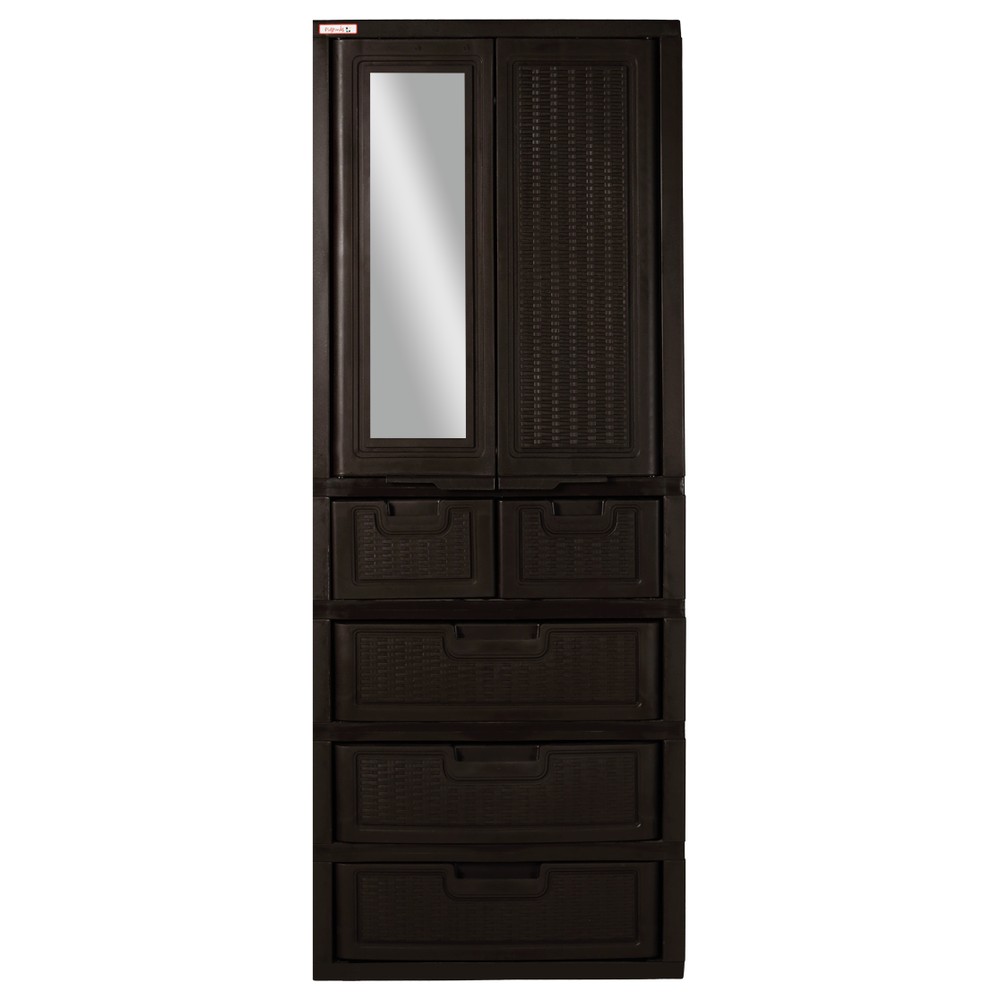 Armario Forte Plastimas 4N Rattan C/Llavin Verde Electrico - Imagen 3