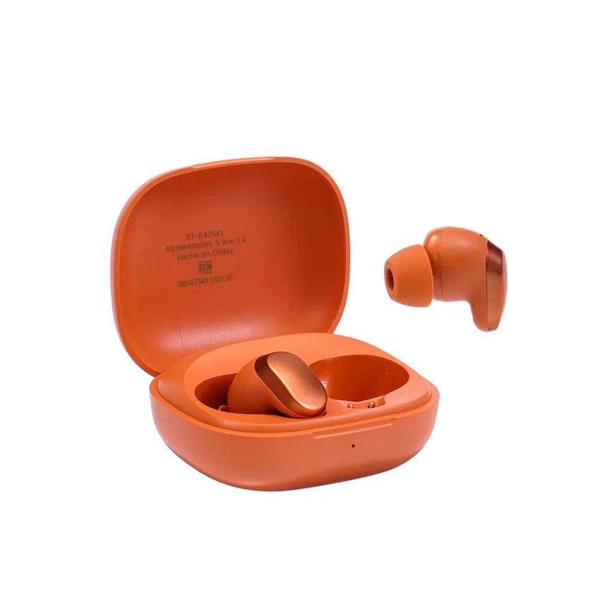 Audífonos Tws Stf Cherry Max con Cancelacion de Ruido Naranja - Imagen 4