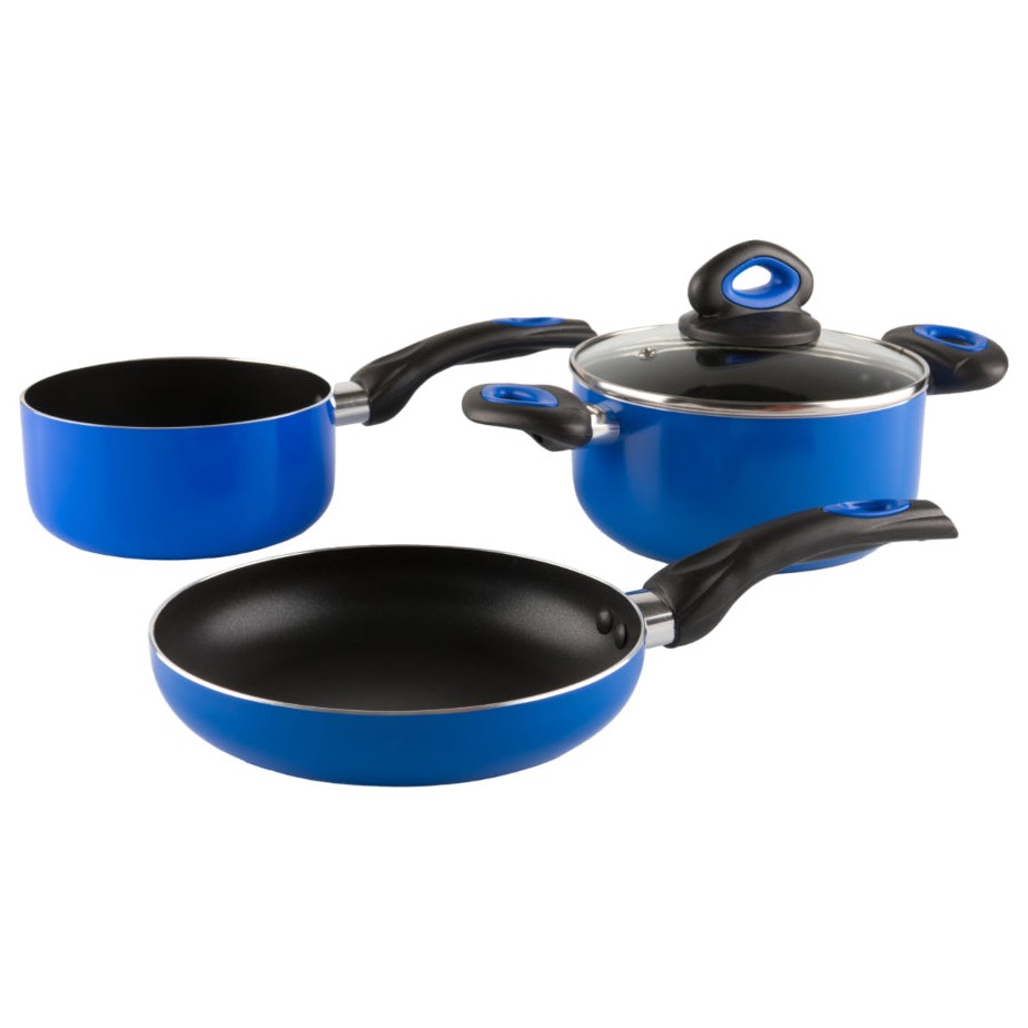 Batería Picca Sicilia Teflón 4 Pzs Azul