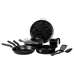 Batería de Cocina Picca Termo 10 Pzs Negro Mate
