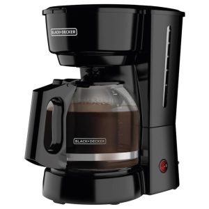 Cafetera Black+decker 12 Tazas Vidrio Negra