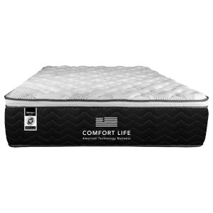Cama Comfort Life Midnight King Firme/Medio
