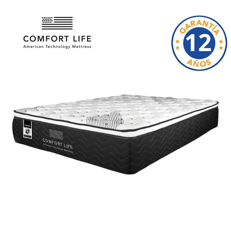 Cama Comfort Life Midnight Matrimonial Firme/Medio - Imagen 6