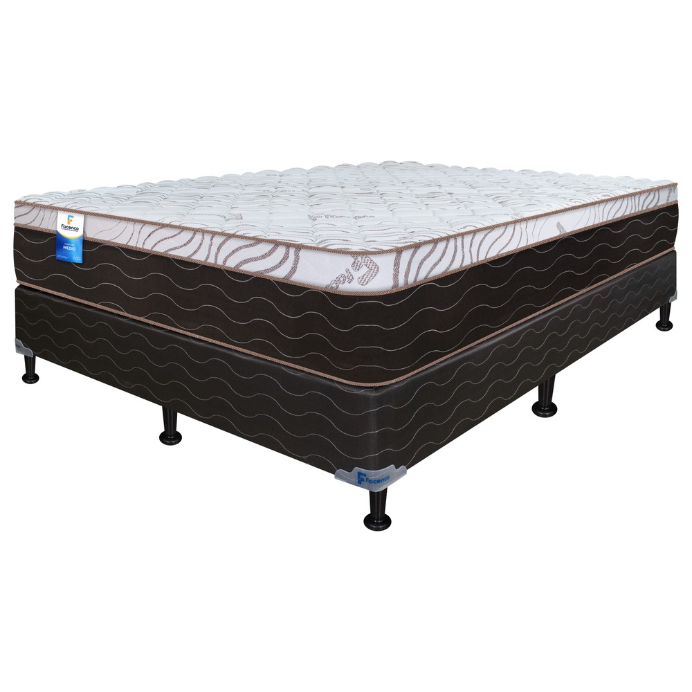 Cama Facenco Oasis Euro Pillow Matrimonial Firme/Medio - Imagen 3