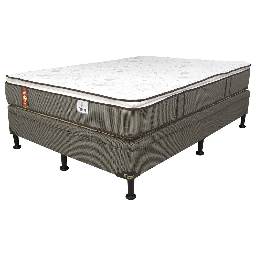 Cama Facenco Oasis Euro Pillow Matrimonial Firme/Medio - Imagen 6