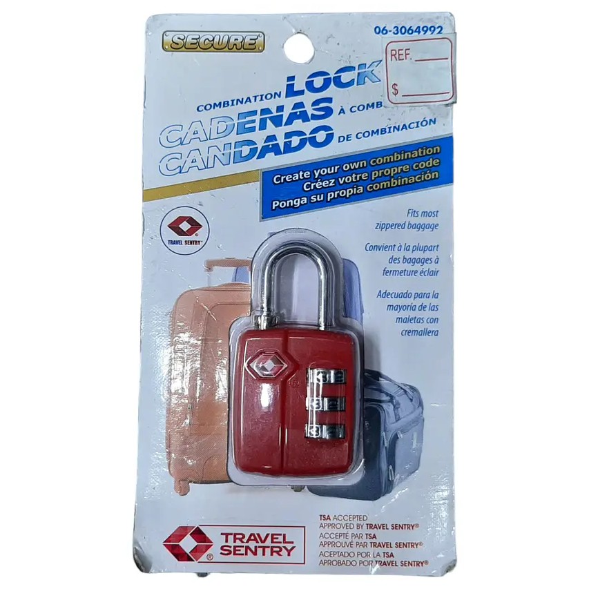 Candado de 3 Digitos Tsa Ekiipa