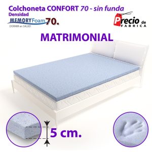 Colchoneta Dimersa de Esponja Matrimonial