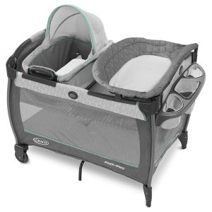Corral/Cuna Graco con Moises Y Cambiador Pack N Play Verde Pastel