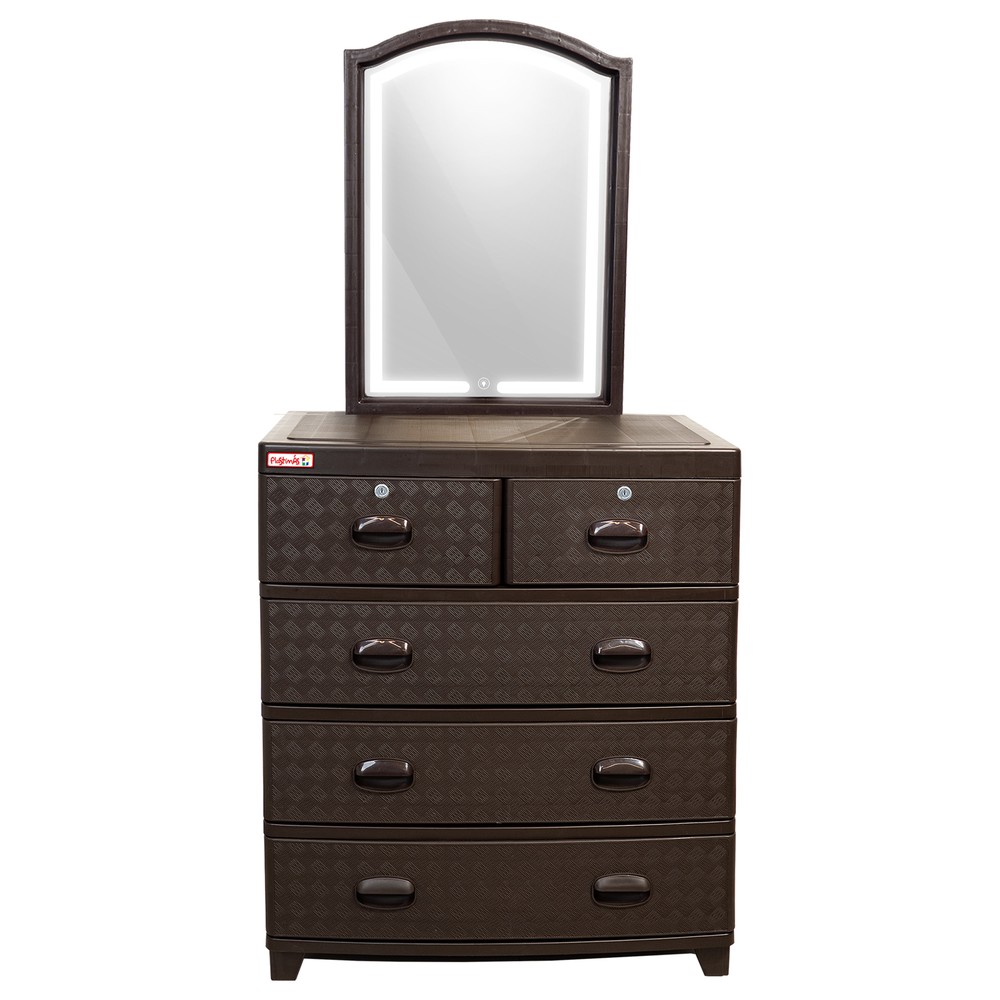 Gavetero Vanity Plastimas Rattan Combinado
