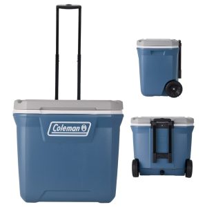 Hielera Coleman con Rodos 60Qt Color Azul Oscuro