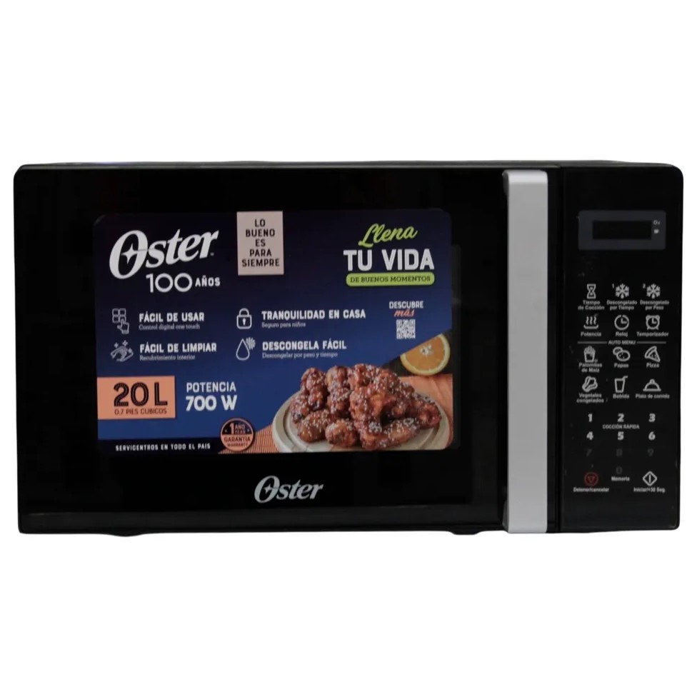 Horno Microondas 07 Pies Oster 20 Litro Digital Botones Negro - Imagen 4