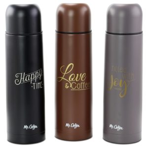 Juego de Botella y Taza Térmica Mr Coffee 155 Oz / Viaje 135 Oz Acero