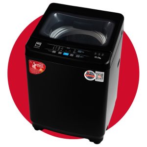 Lavadora Rca 15Kg, Gris Y Negro