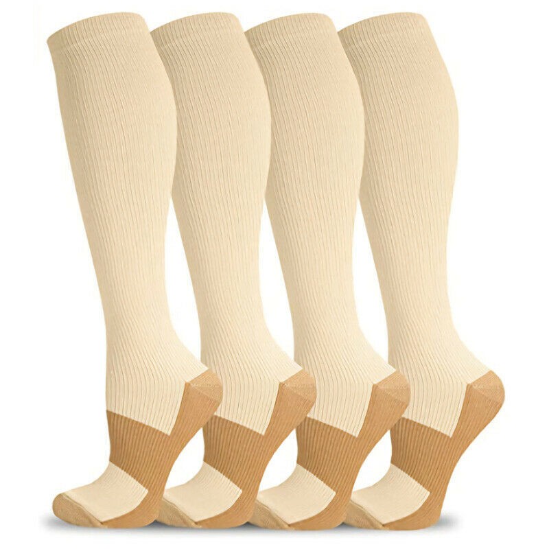 Medias de Compresion L/Xl Beige Ekiipa - Imagen 5