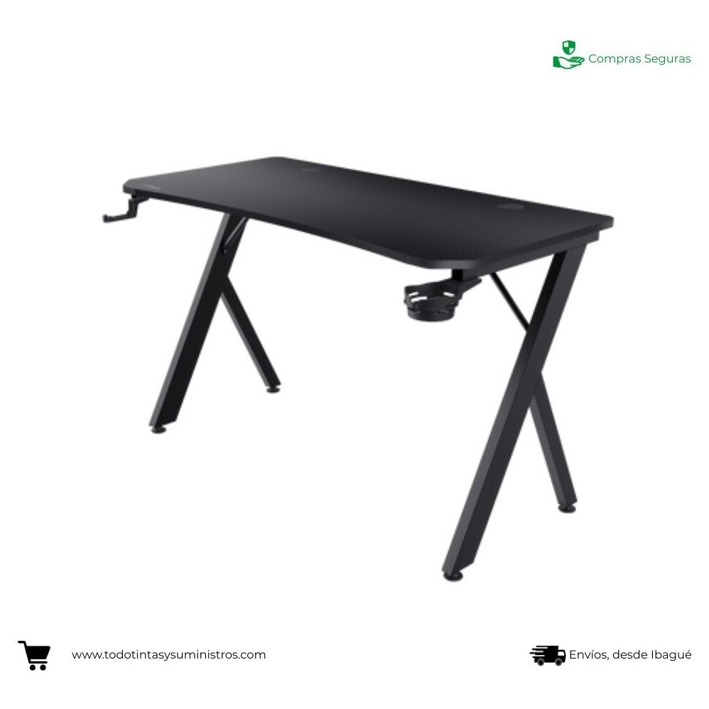 Mesa Gamer Empire 75kg Luz RGB EM0136MGN - Imagen 2