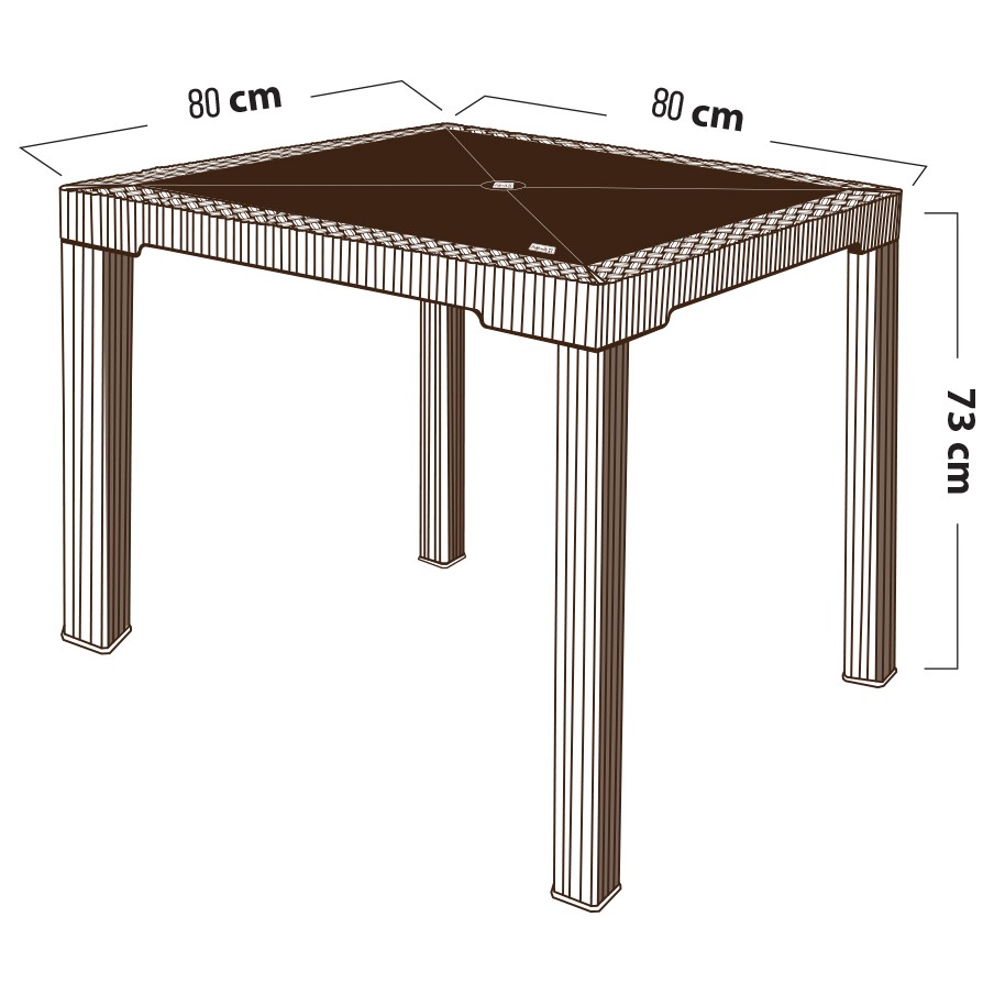 Mesa Premium Plastimas Base Plastica Aqua - Imagen 4
