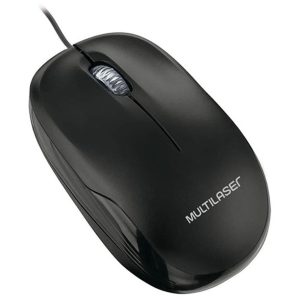 Mouse Multilaser Alambrico Negro