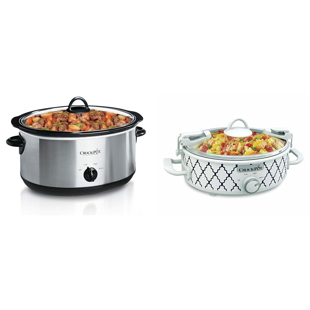 Olla de cocimiento Lento CrockPot Manual 7Lt Acero Inoxidable - Imagen 3