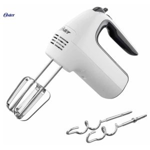 Oster Batidora de Mano y Pedestal 6 Velocidades, Blanco