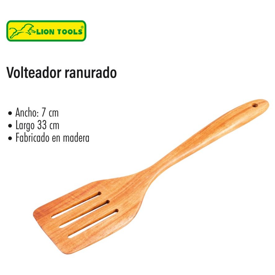 Oster Espátula de Madera Volteador Ranurado - Imagen 5
