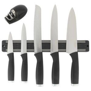 Oster Juego de Cuchillos con Afilador, Montaje En Pared Bridgewall