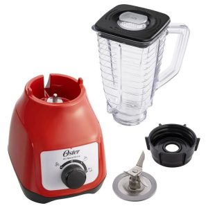 Oster Licuadora Control de Perilla 2 Velocidades Rojo