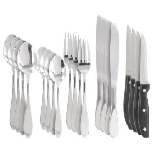 Oster Set de Cubiertos de Acero Inoxidable Bella Vista 20 Piezas