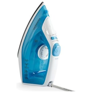 Plancha de Vapor Frigidaire Antiadherente con Vapor Vertical Celeste