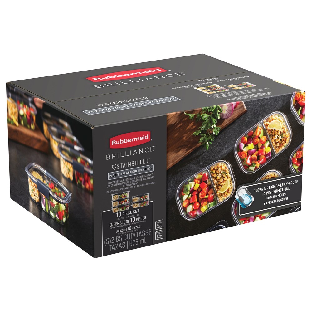 Rubbermaid Hermético Brilliance 13 Tazas, 2 Pack