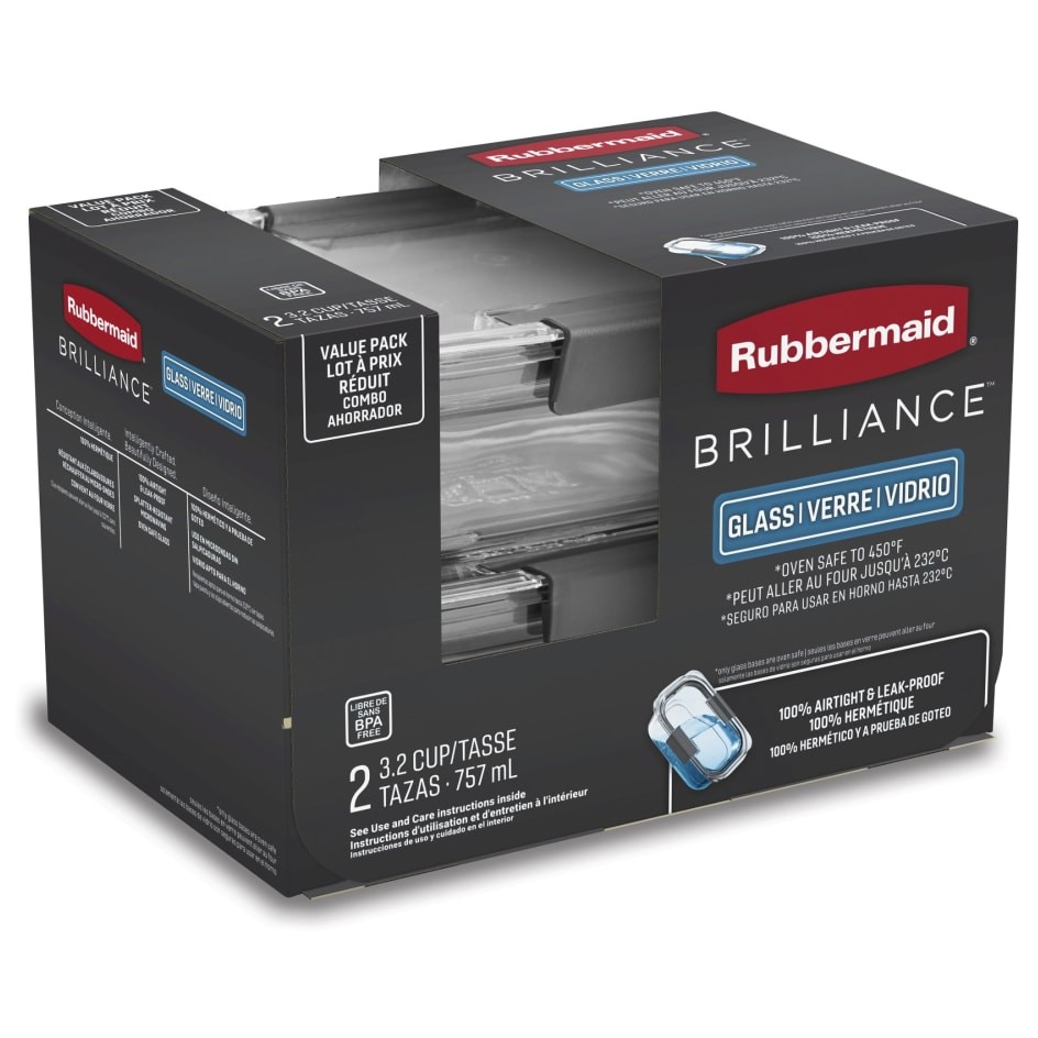 Rubbermaid Hermético Brilliance 47 Tazas, Vidrio - Imagen 4