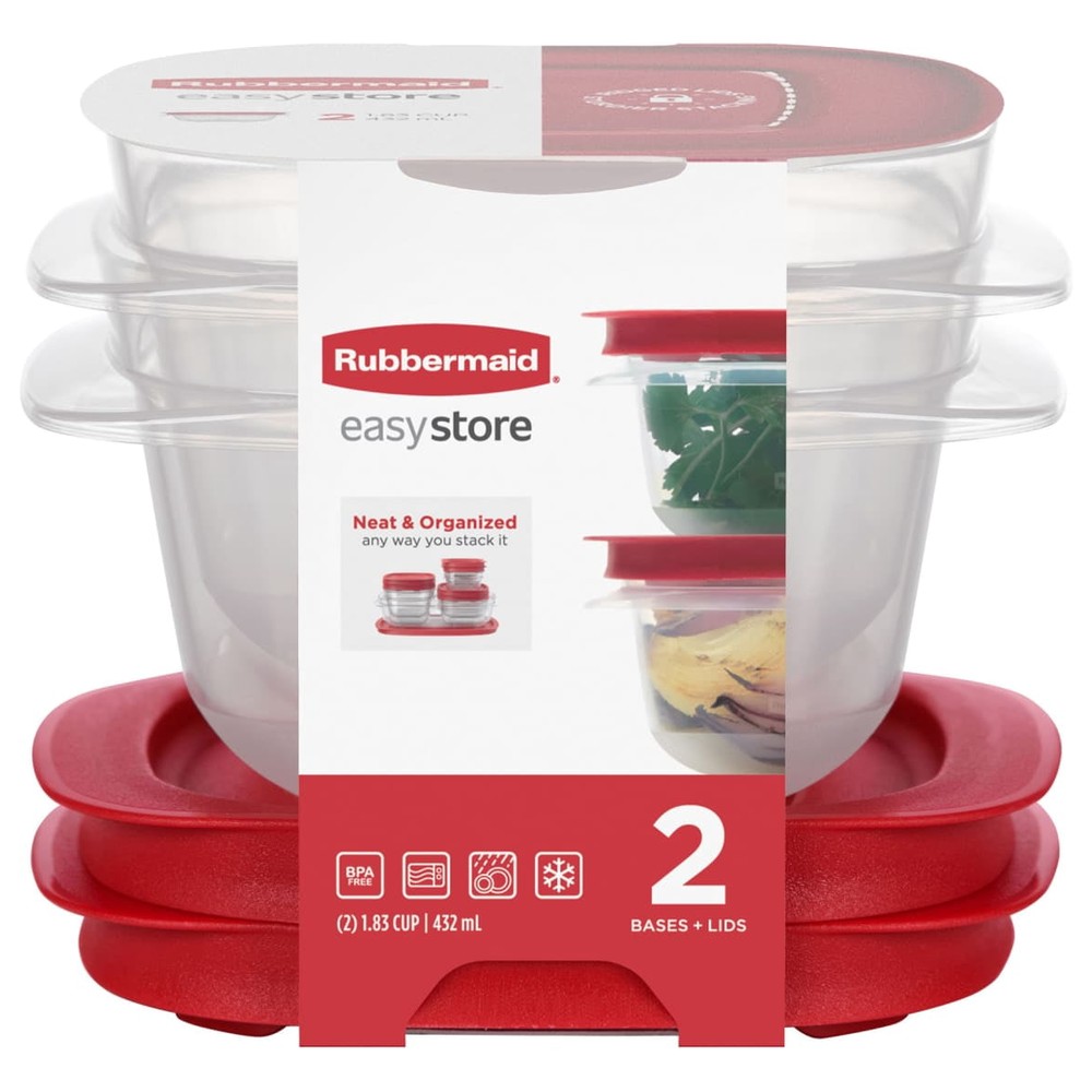 Rubbermaid Hermetico Cuadrado Easystore 116L, 184L 2Pk - Imagen 3