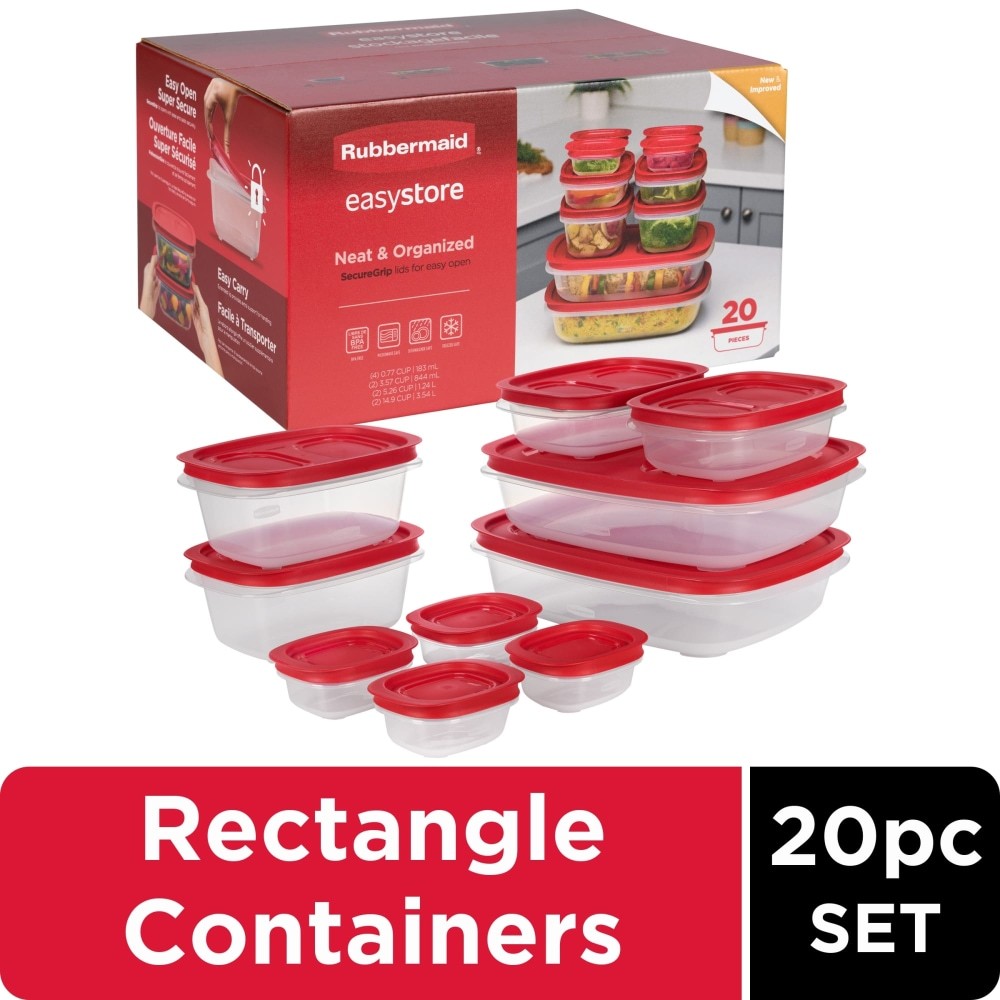 Rubbermaid Hermetico Cuadrado Easystore 116L, 184L 2Pk - Imagen 5