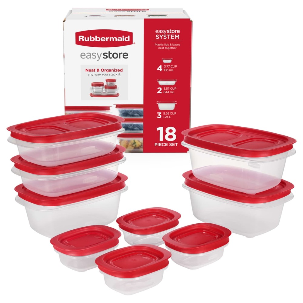 Rubbermaid Hermetico Cuadrado Easystore 183 Ml 2Pk - Imagen 4