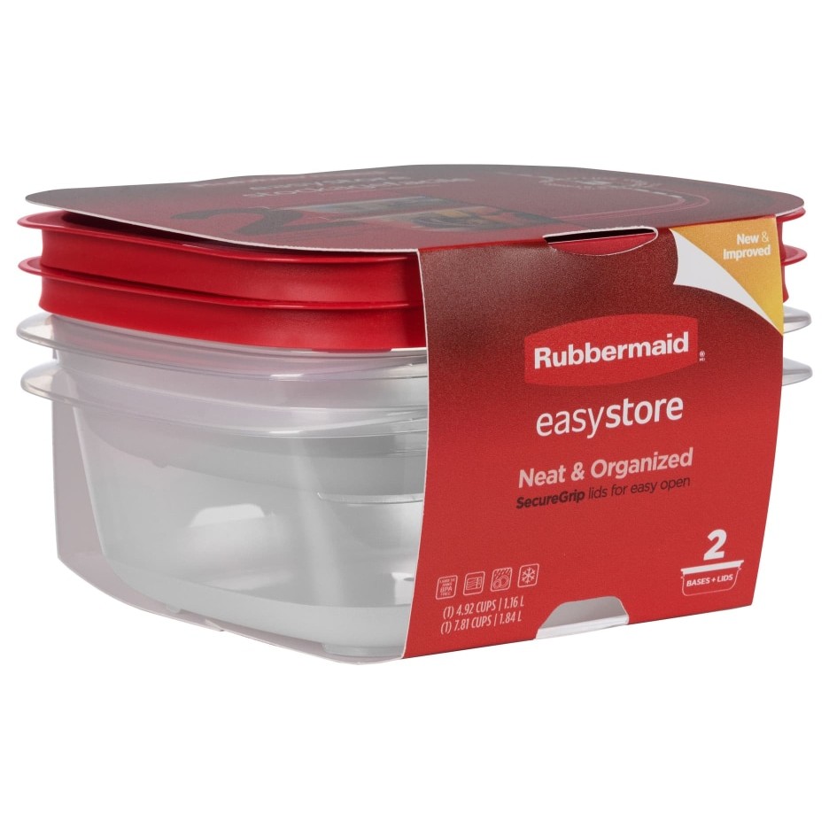Rubbermaid Hermetico Cuadrado Easystore 183 Ml 2Pk - Imagen 5