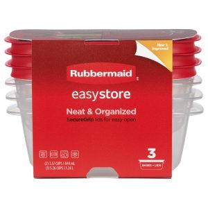 Rubbermaid Hermetico Cuadrado Easystore 346L 2Pk