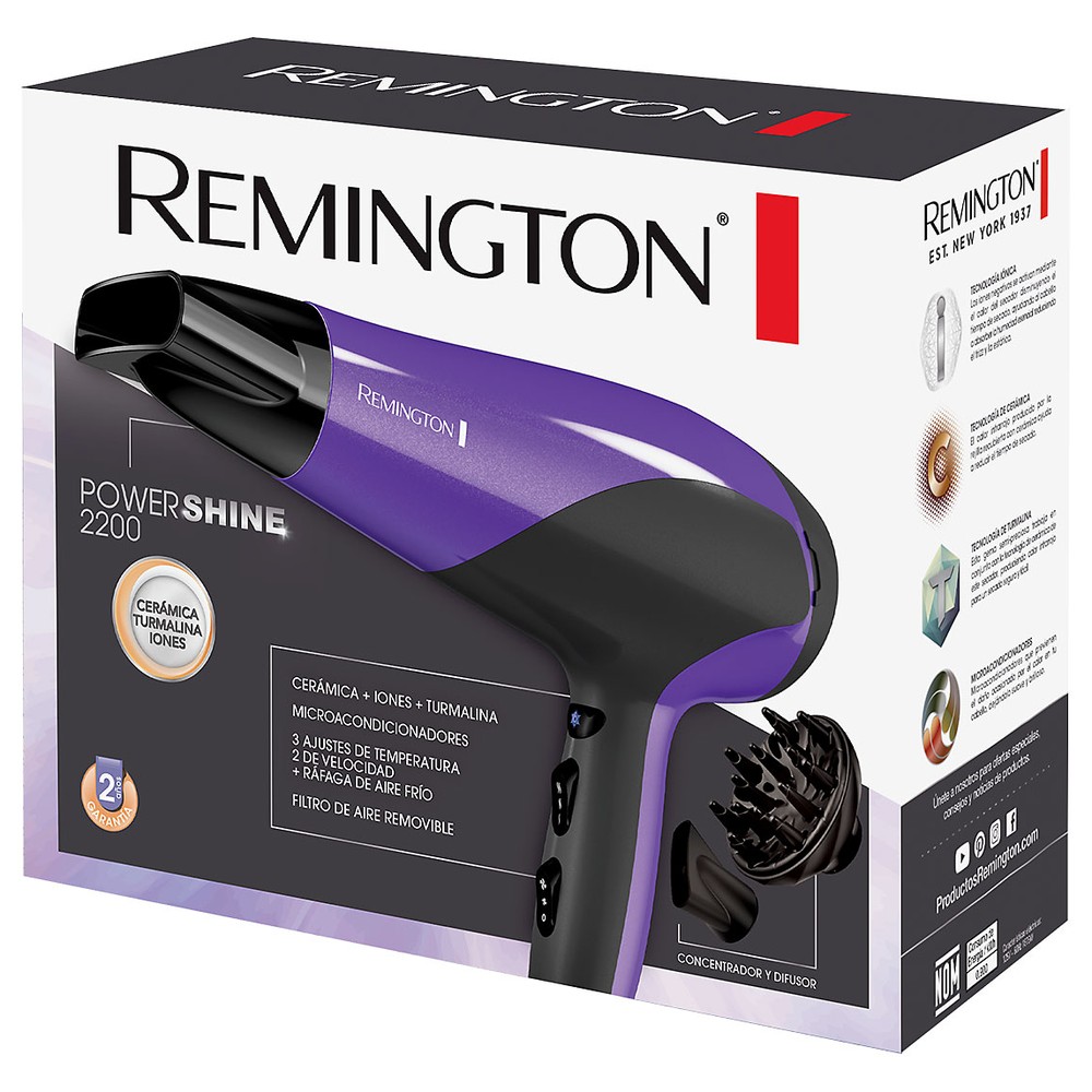 Secadora Remington Iónica con Difusor - Imagen 2