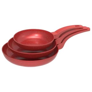 Set 3 Sartenes Picca DaVinci Rojo