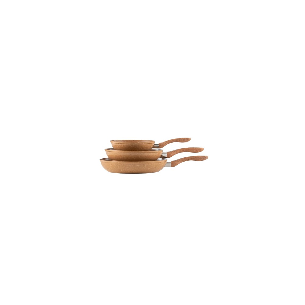 Set 3 Sartenes Picca Gravina Mármol Caramelo