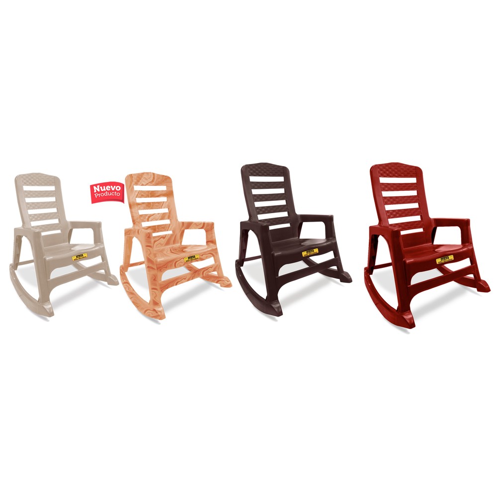 Silla Mecedora Plastimas Rattan Cocoa - Imagen 6