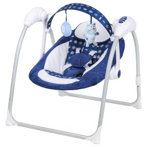 Silla Mecedora tipo Columpio para Bebés / Slim Spaces Compact Azul