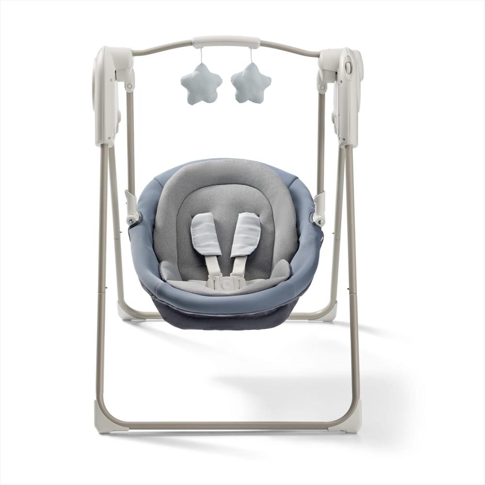 Silla Mecedora tipo Columpio para Bebés / Slim Spaces Compact Gris - Imagen 3