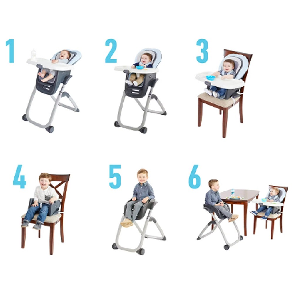 Silla de Comer Graco Para Bebés Y Niños 6 En 1 Duodiner Dlx