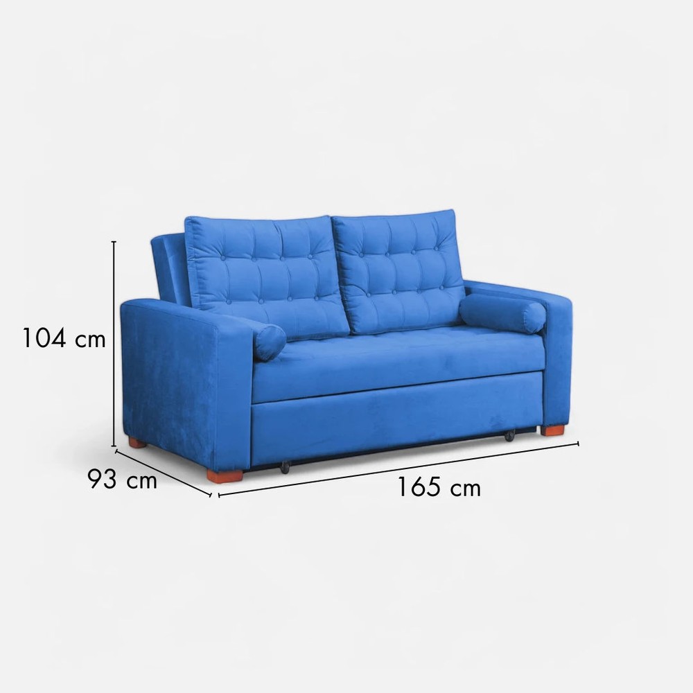 Sofá Cama Dimersa Living Azul - Imagen 2