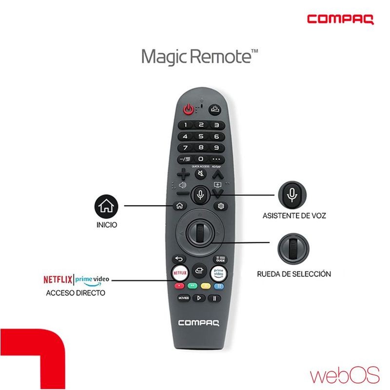 Televisor Smart TV Compaq 100" QLED webOS - Imagen 4