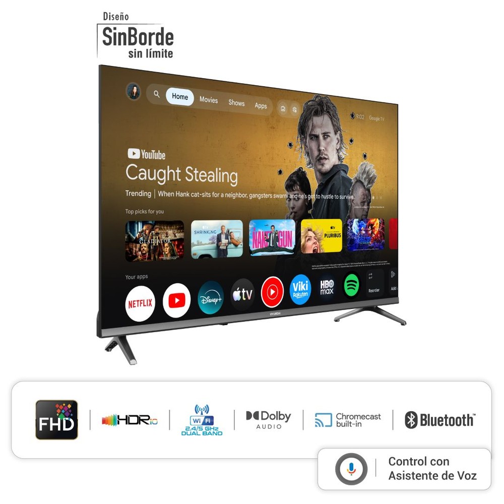 Televisor Smart TV HP 43" QLED Full HD Google TV - Imagen 8