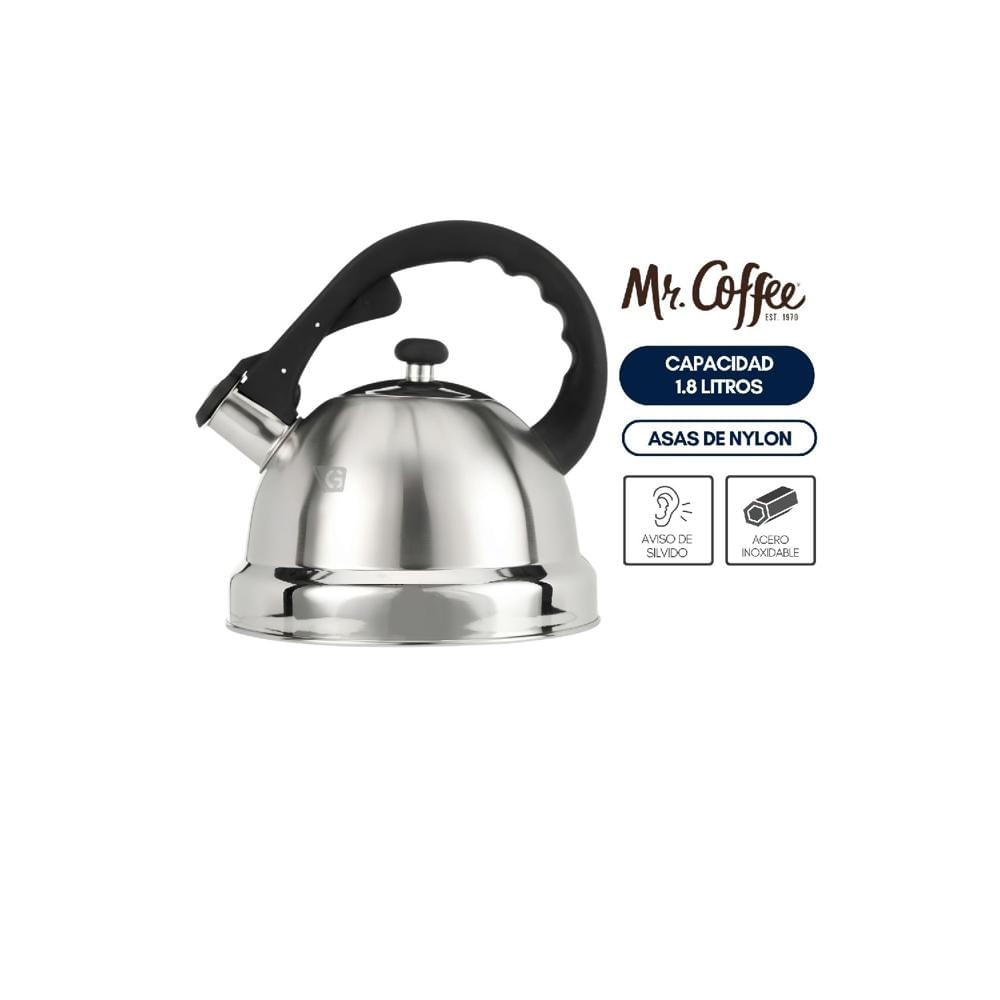 Tetera Mr Coffe de 22 Qt Acero Inoxidable Claredale Plateado - Imagen 4