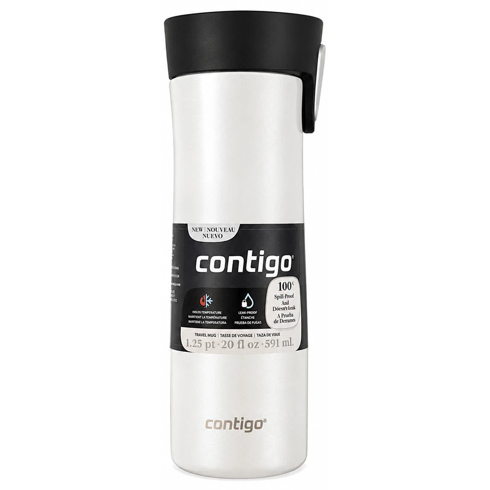 Thermo contigo Acero Inoxidable 14Oz Blanco / Plateado - Imagen 4