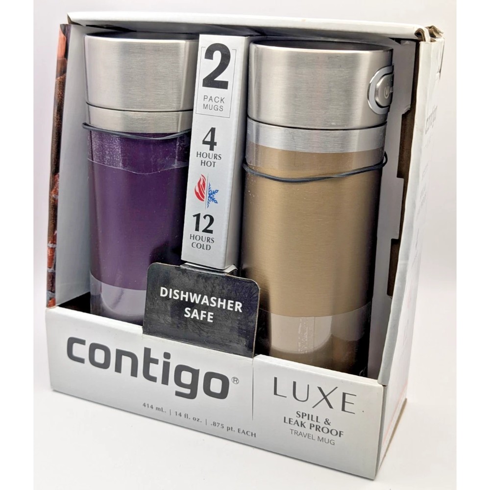 Thermo contigo Acero Inoxidable 14Oz Blanco / Plateado - Imagen 6